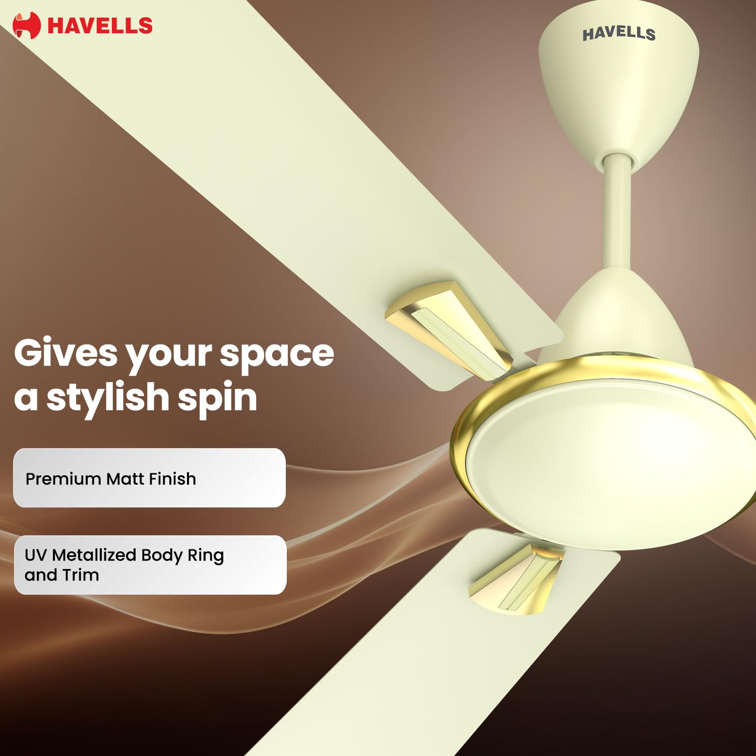 Havells Quickair 1200mm Ceiling Fan Bianco - Image 2