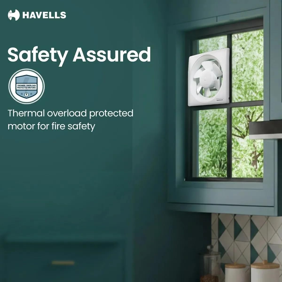 Havells Thrill air DX – 300 mm | Plastic Exhaust Fans | White | - Image 2