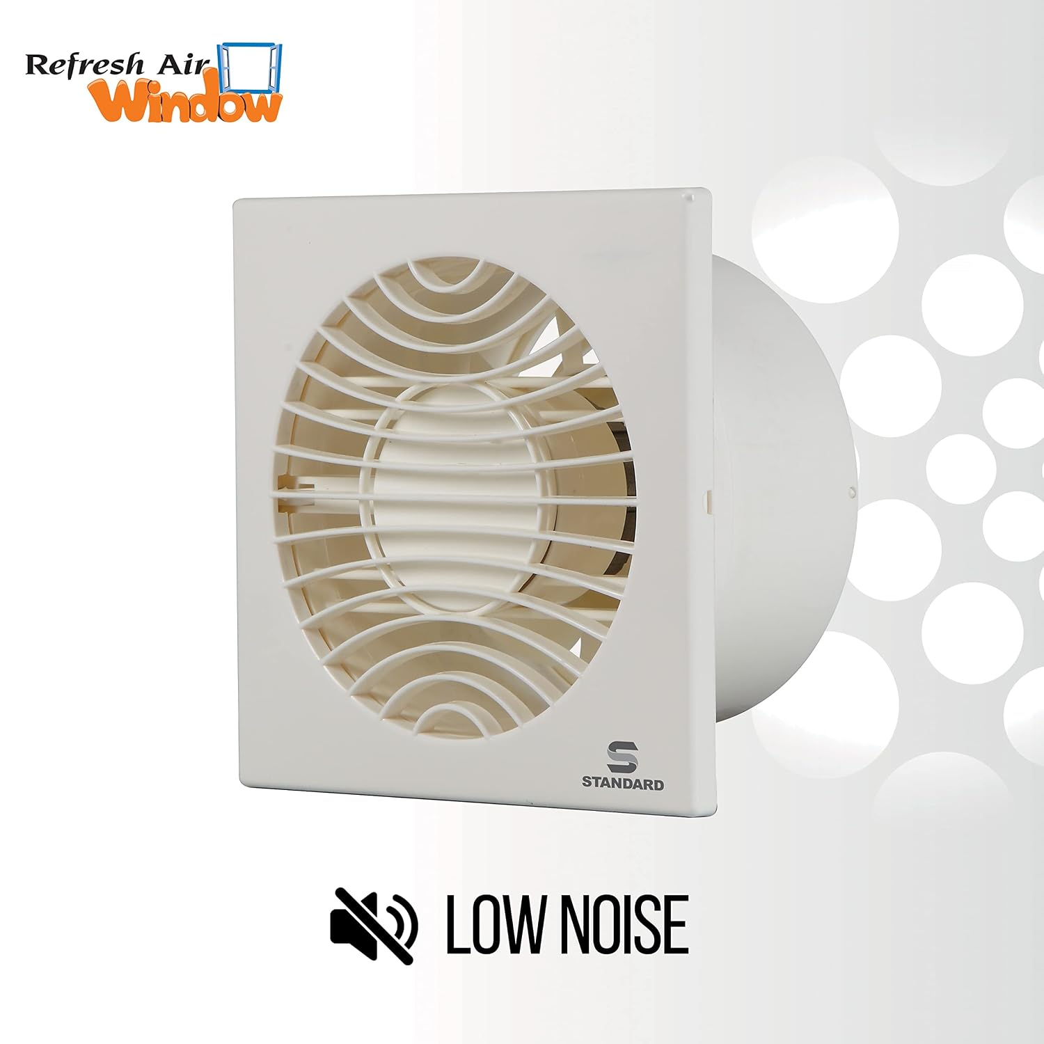 Standard Refresh Air Window Neo 150mm Plastic Exhaust Fan (White) - Image 2