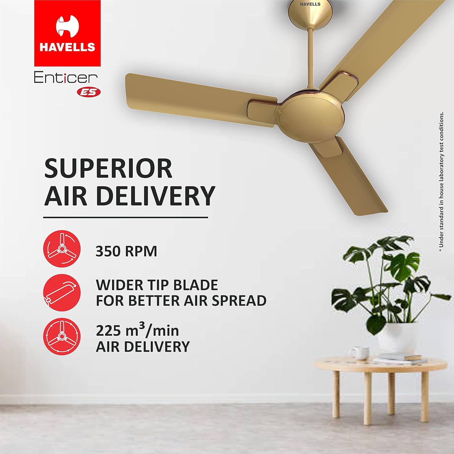 Havells Enticer HS 1200mm Beige Copper - Image 4
