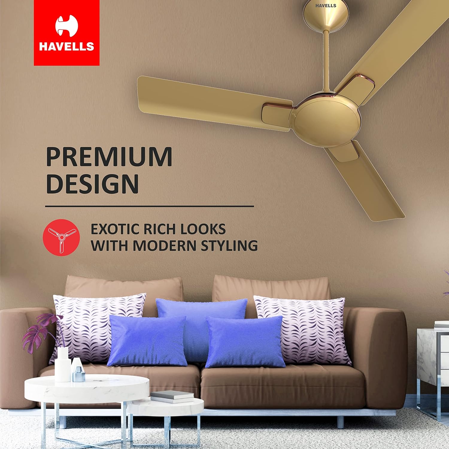 Havells Enticer HS 1200mm Beige Copper - Image 5