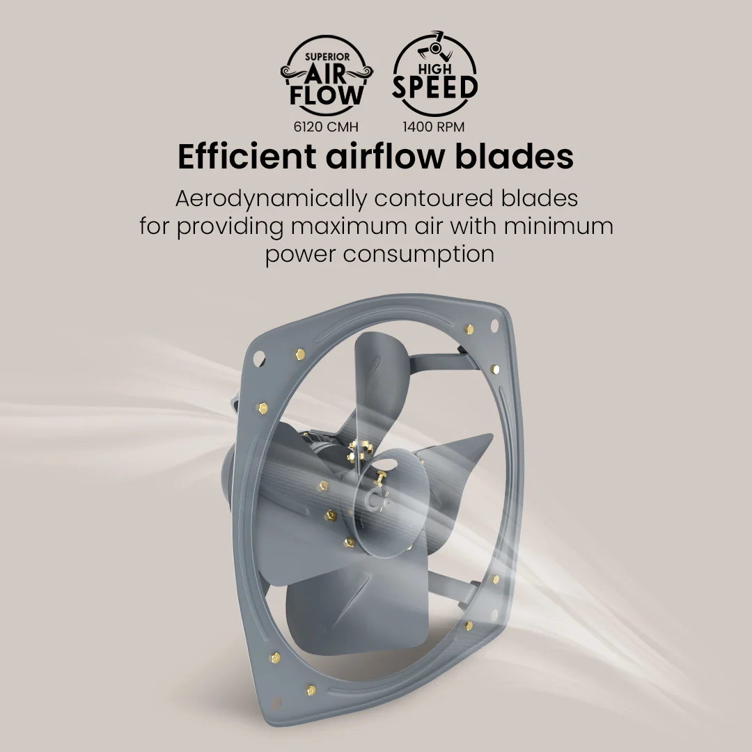 Crompton Heavy Duty Exhaust Fan 450mm – Grey - Image 6