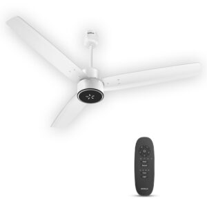 Havells EPIC SIGNIA BLDC Ceiling Fan 1200mm | 5 star | LED Speed Indicator | 380 RPM, Up to 65% Savings | Reverse Rotation, 4 Speed Modes | Low Wattage 30W ,Low Noise | Air Flow:225 CMM | Elegant White |
