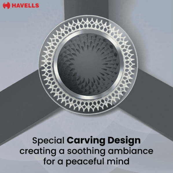 Havells CERA BLDC 1200mm Premium Underlight Ceiling Fan with 100% Pure Copper | Reverse Rotation | Remote Controlled | Watt: 35 | Air Flow: 225 cmm | Speed: 350 RPM | 2 Years Manufacturer Warranty | Slate | 5Star | Free Installation | - Image 5