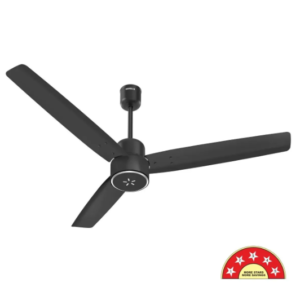 Havells EPIC SIGNIA BLDC Ceiling Fan 1200mm | 5 star | LED Speed Indicator | 380 RPM, Up to 65% Savings | Reverse Rotation, 4 Speed Modes | Low Wattage 30W ,Low Noise | Air Flow:225 CMM | MATTE BLACK |