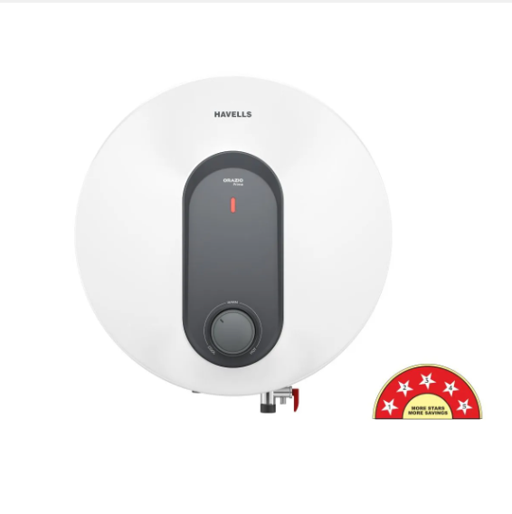 Havells Orazio Prime 5 Star Storage Water Heater Geyser 25Ltr. White Grey