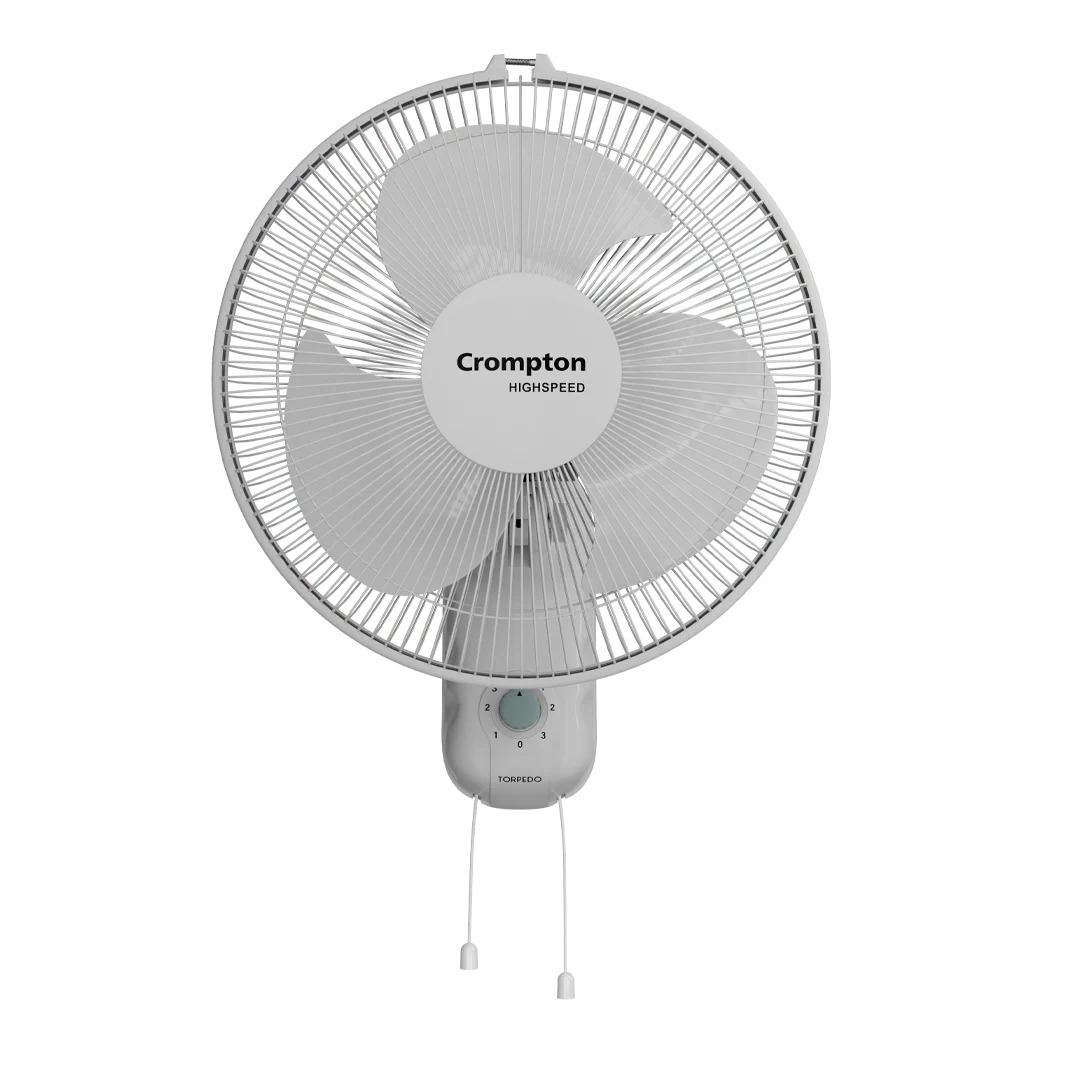 Crompton Highspeed Torpedo 400mm Wall Mounted Fan White